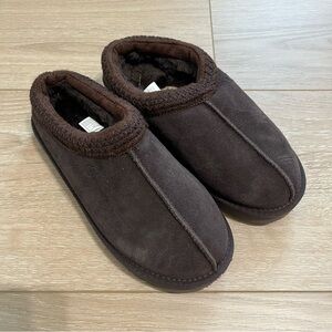 UGG Tasman Brown Classic Slippers Women's Size 7 Suede Slip On Shoes